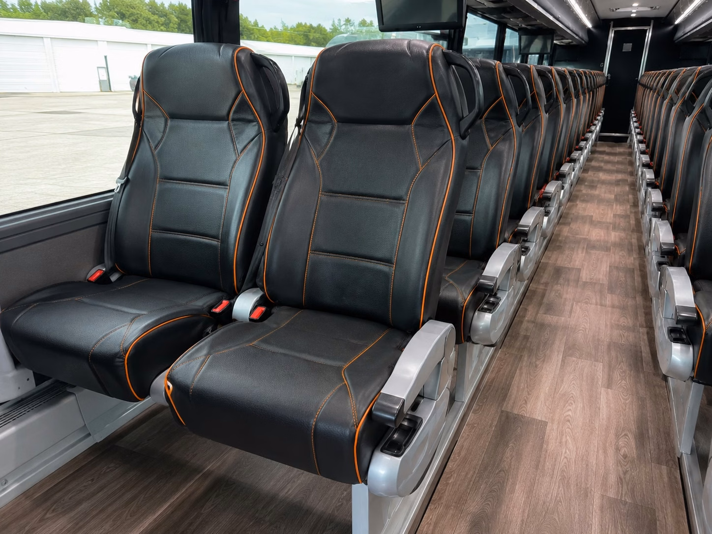 hialeah charter bus rental interior