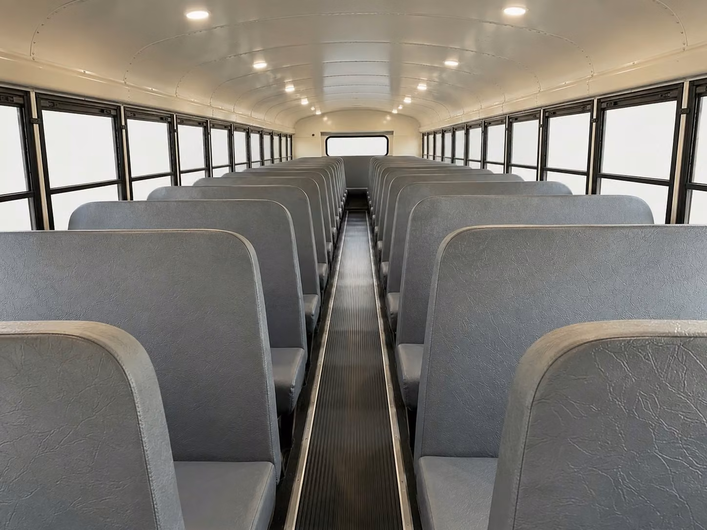 school bus inside