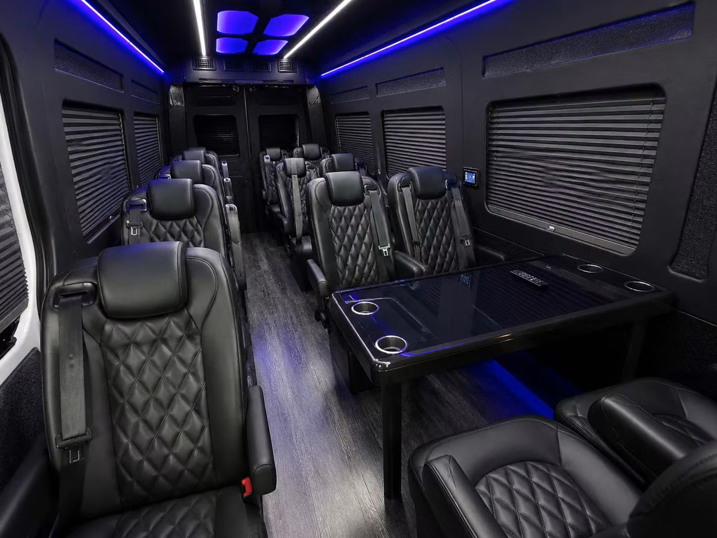 sprinter van with driver inside